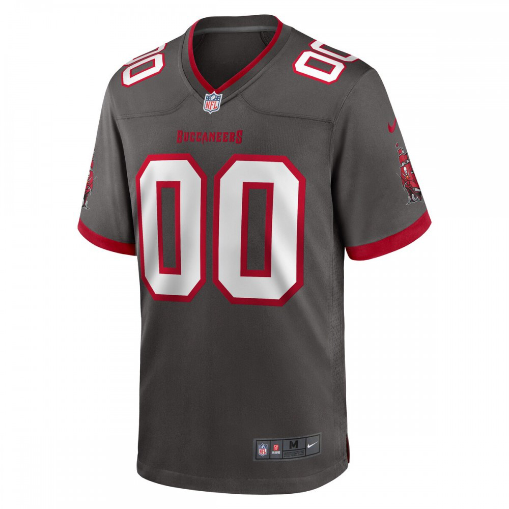 Tampa Bay Buccaneers Nike Alternate Custom Game Jersey - Pewter-GridironStore